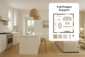 Kitchen + Family Room – Transformation