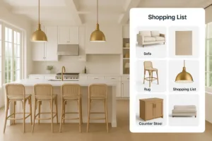 Kitchen + Family Room – Vision